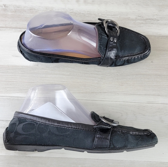 Coach Signature Solid Black Avril Loafer Women's Size 8½B - Picture 9 of 16